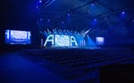 Vinnarhallen pa Boson Lidingo redo for ATEA-konferens med full scenrigg