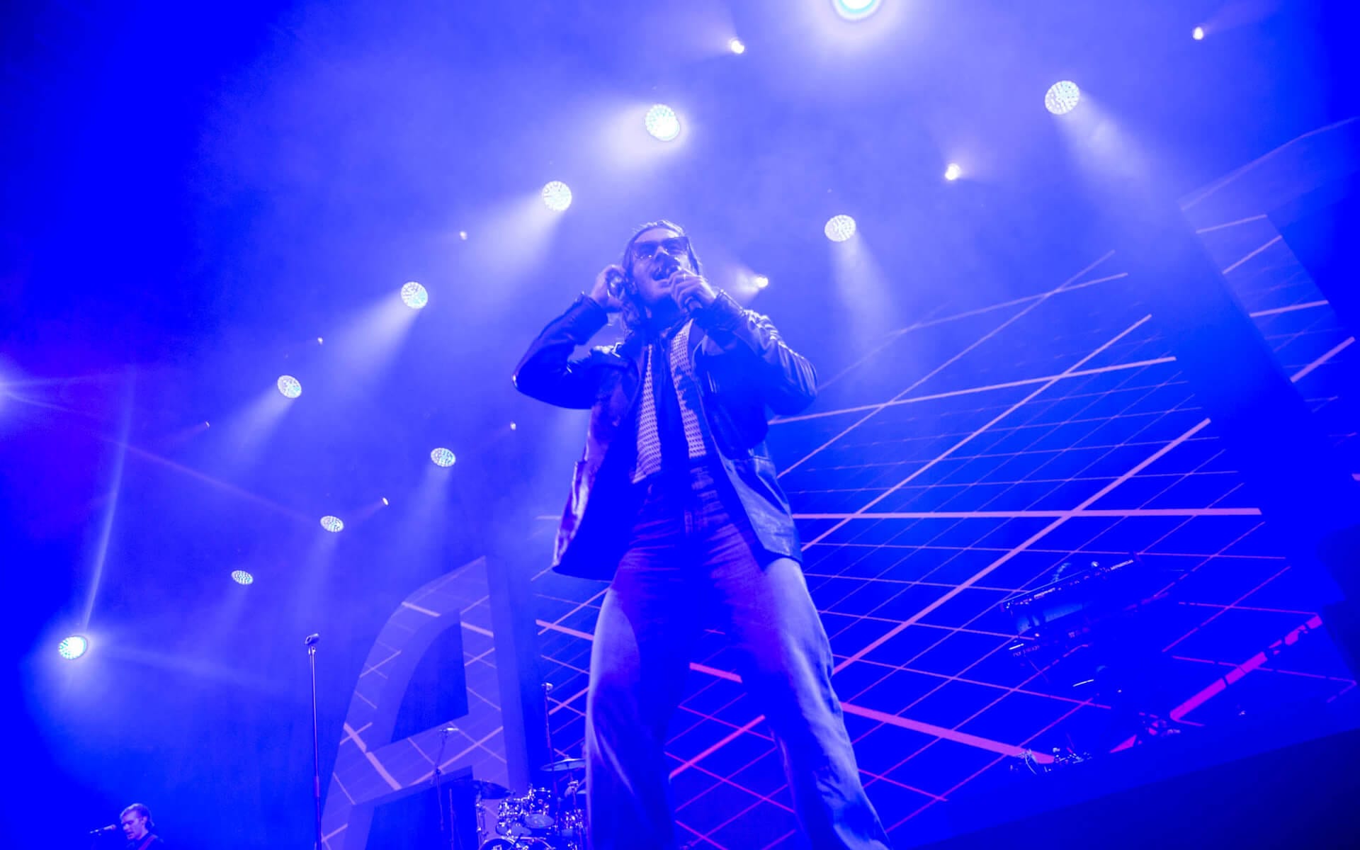 Benjamin Ingrosso live at corporate event, ATEA National Team Camp 2023 Vinnarhallen
