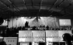 Bildproducent vid mixplats FOH under liveevent, ATEA Landslagslager Vinnarhallen