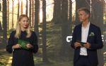 Närbild på talare på scen, Creandums AGM i Forum, Sergel Hub 2023