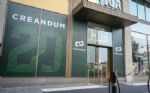 Folierade glasfasader i entrén till Creandums AGM, Sergel Hub 2023 – print av EDGE