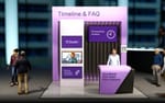 Virtuell 3D-mässmonter med interaktiva ytor, Dustin Benelux Twebcast