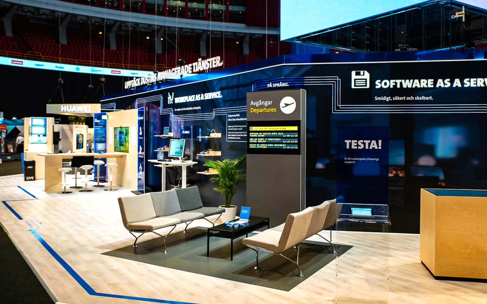 Dustin lounge på Dustin Expo i Avicii Arena 2019