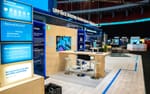 Produkt demo station under byggnation av Dustins monter, Dustin Expo 2019 Avicii Arena