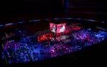 Vy från övre läktaren över hela Avicii Arena under Dustin Summit 2022