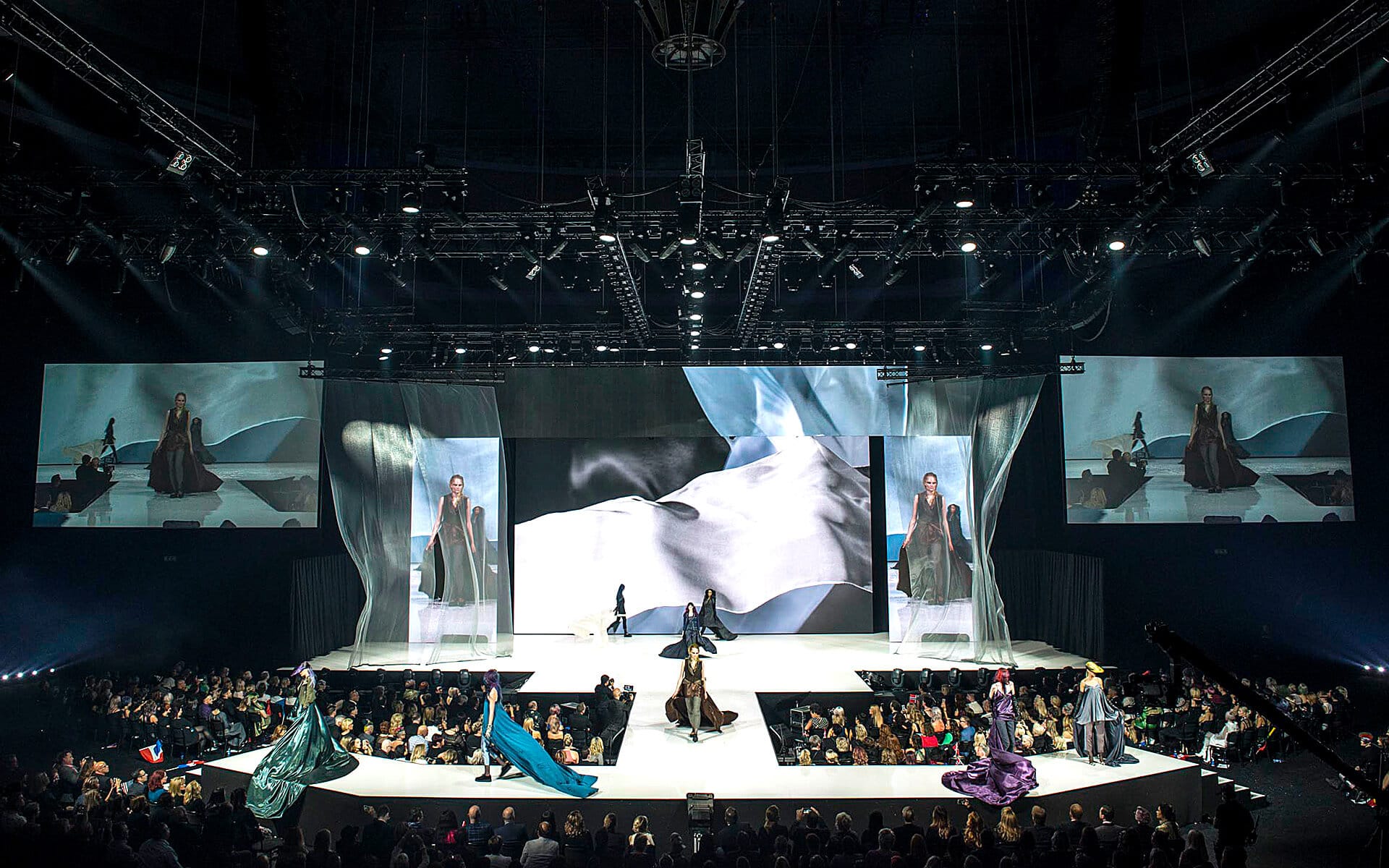 Goldwell Global Zoom at Avicii Arena – a full-scale stage and catwalk for one of the largest hairdressing events in the Nordic region.
