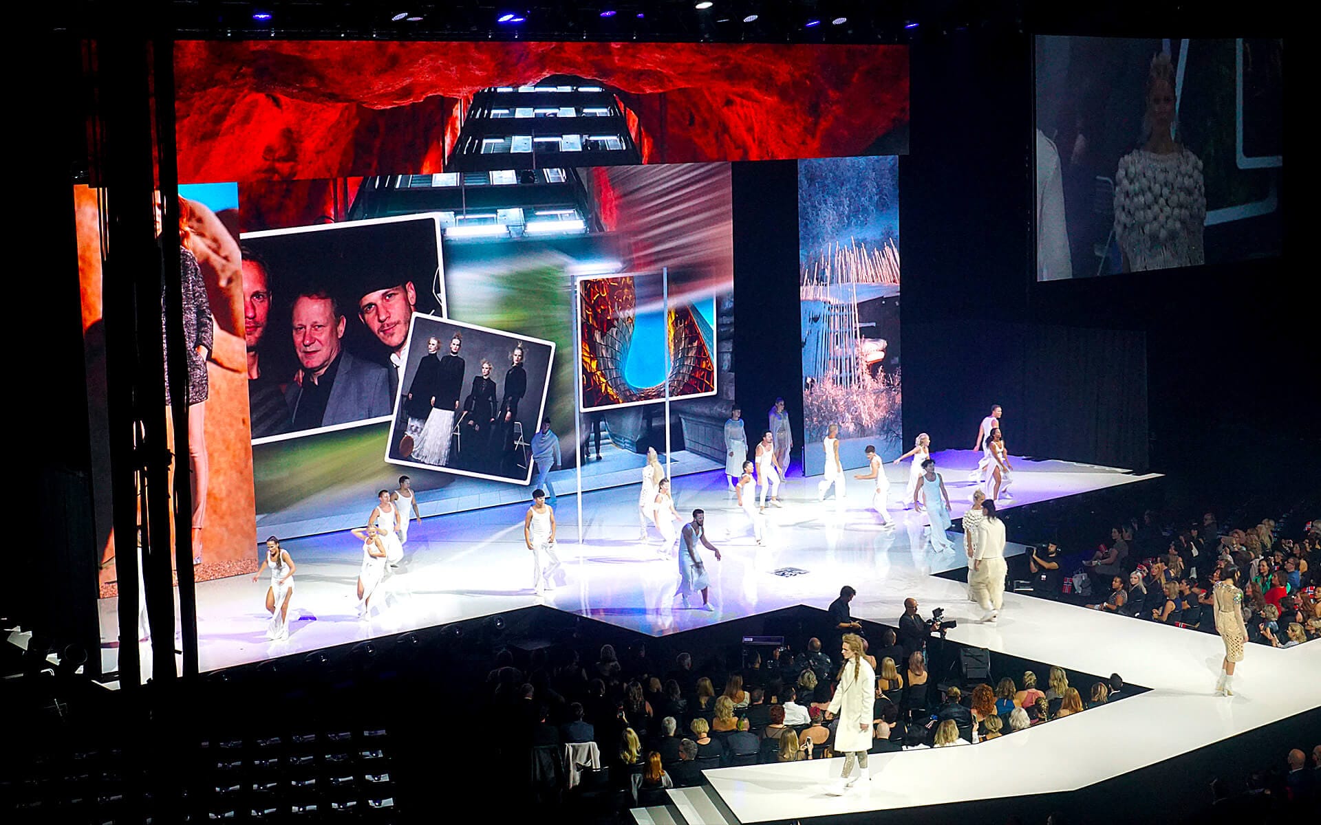Dance number on stage during Goldwell Global Zoom hair event 2016 Avicii Arena