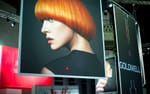 Ramspända print i mässmonter, Goldwell Global Zoom 2017 Fira Barcelona