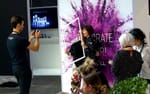 Fotostation för selfies vid Goldwell Global Zoom 2017 Fira Barcelona