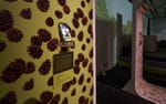 Tapetinstallation med inbyggda laddare för smartphones, Google Pixel 7 Fotografiska