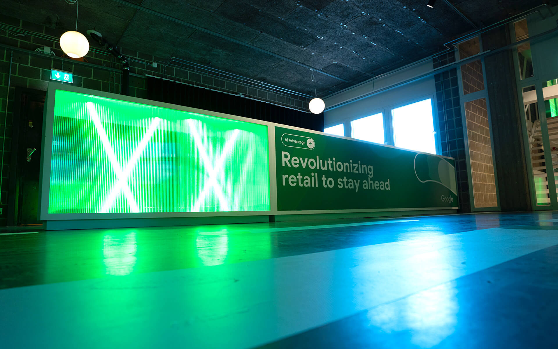 Specialbyggd entréportal till A Stage, A House Stockholm – Google AI Advantage 2023