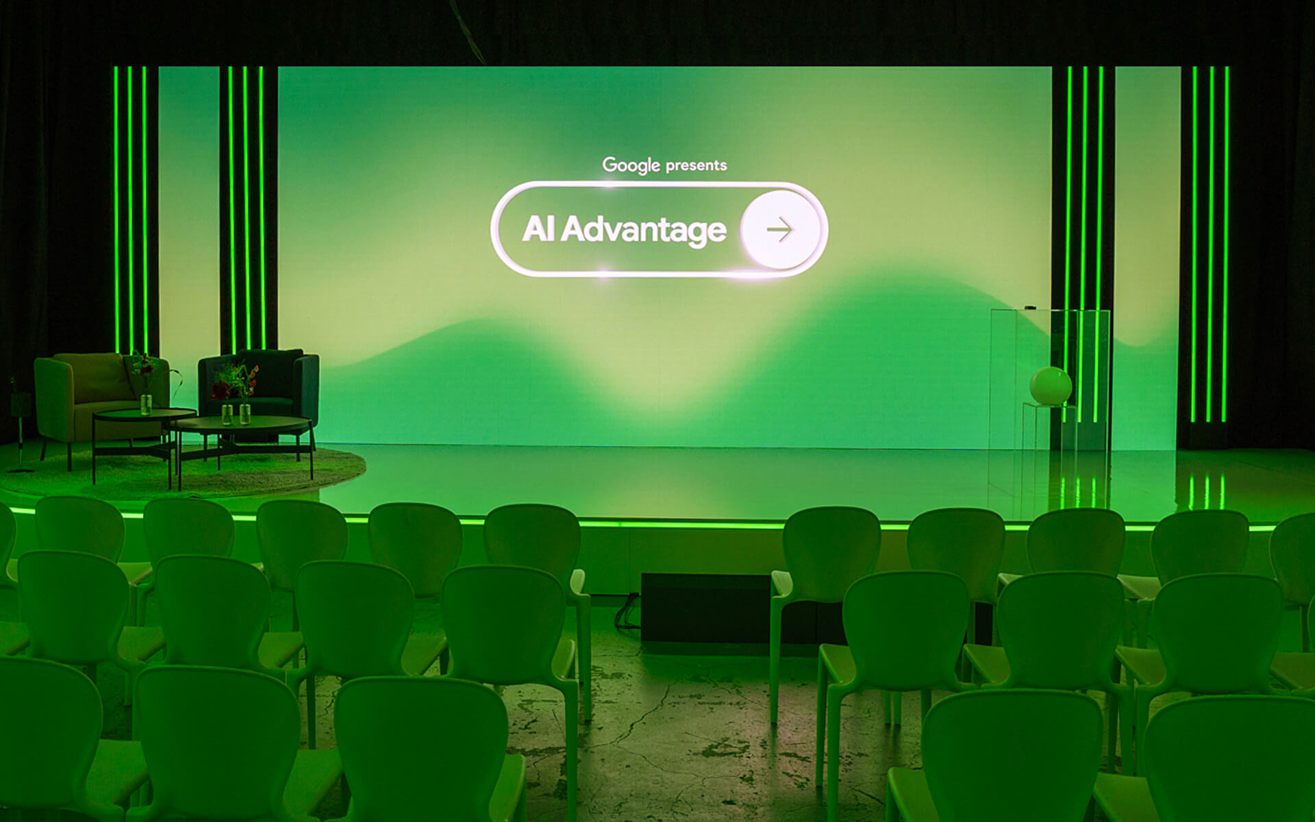 Konferens i A Stage, A House Stockholm – Google AI Advantage 2023