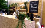 Närbild på bardisk i OSB från framsidan, Google Sessions Almedalen