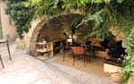 Avskilt krypin i bakre delen av loungen för privata samtal, Google Sessions Almedalen
