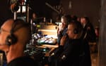 EDGE bildingenjör Frej vid mixplatsen, Guldägget 2023 Stockholm Waterfront