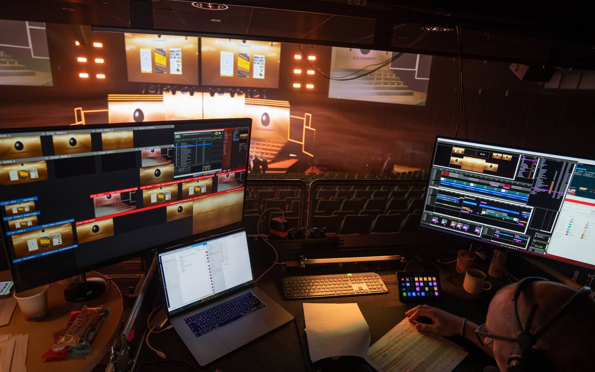 Watchout-mediaserver används som styrsystem till LED-väggar och projektorer, Guldägget 2023