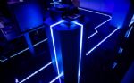 LED-tejp integrerad i monterns snickeri
