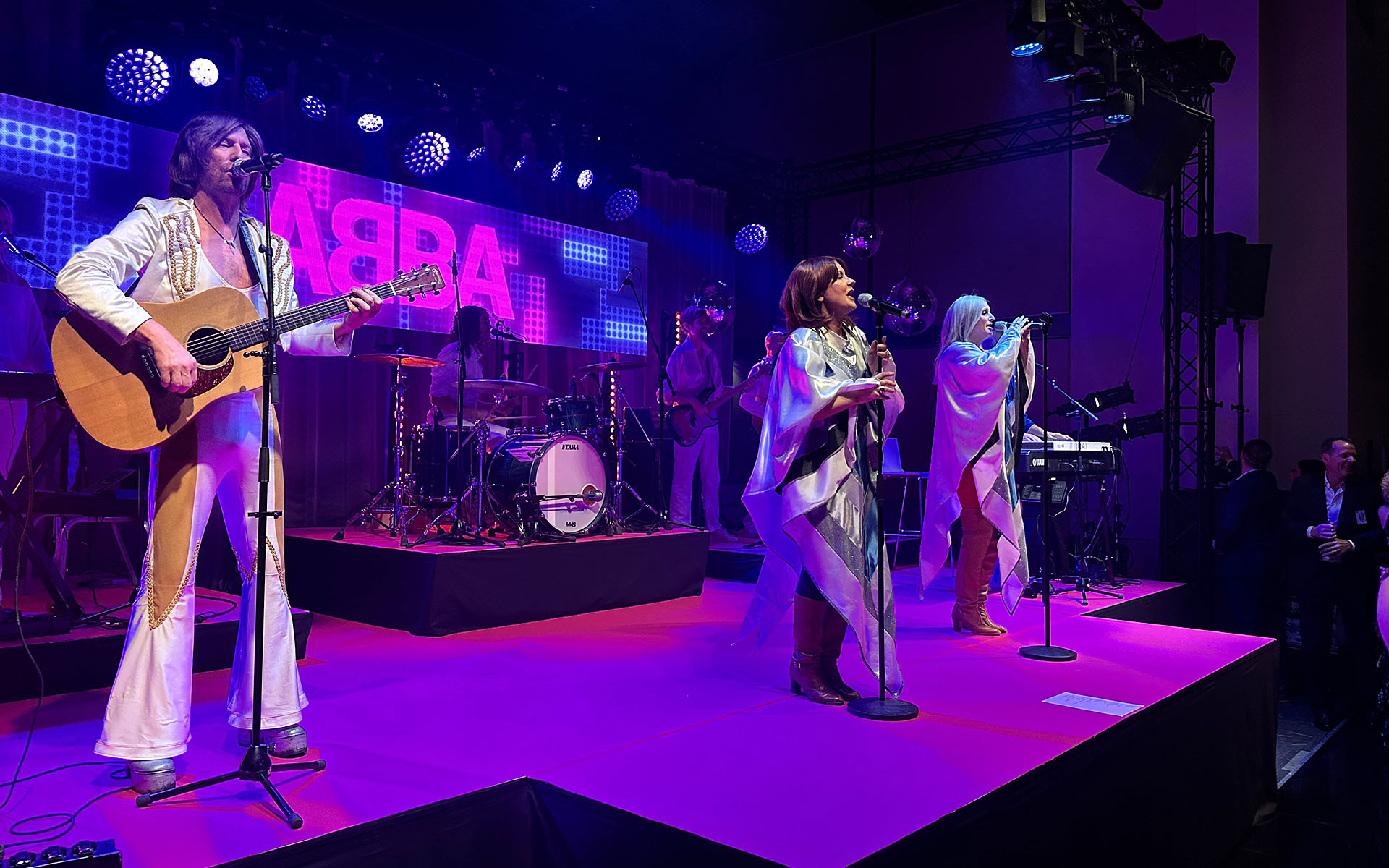 ABBA tribute band at the after party in C1–4
