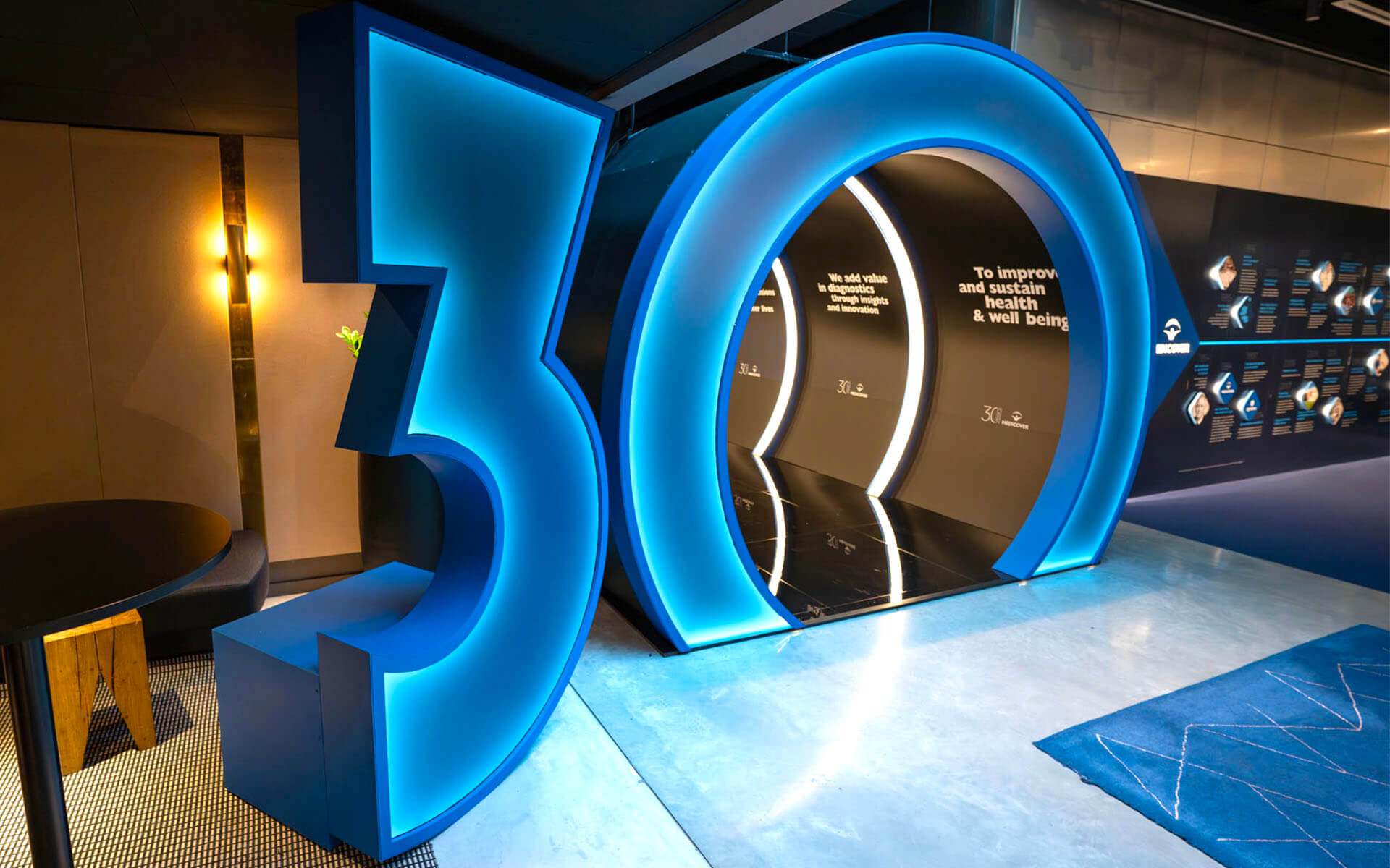 Installation av siffrorna 30 i Social-ytan