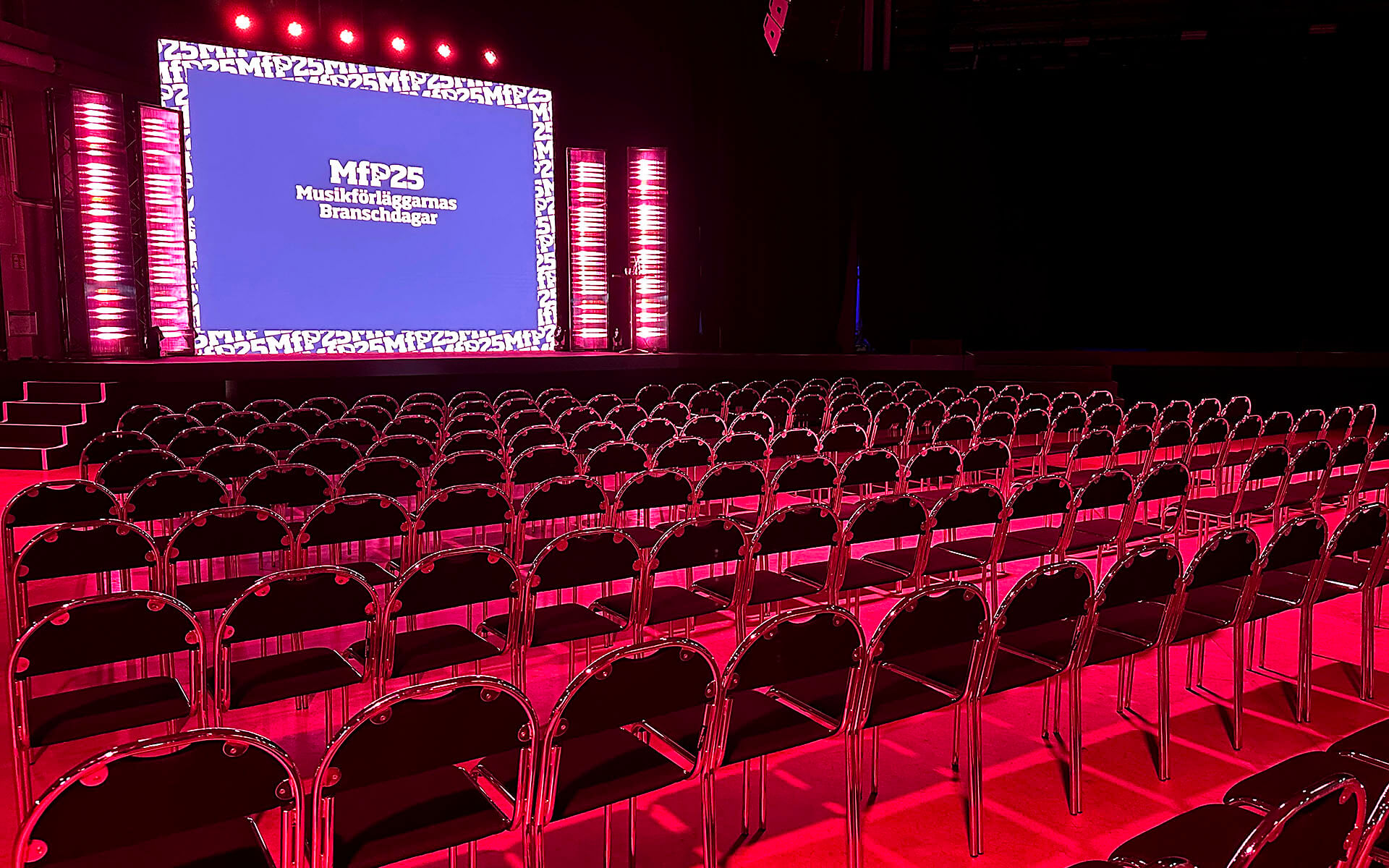 Stage environment during Musikförläggarnas Pris