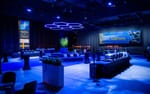 Stor lounge för mingel i Hall 1 ABC, NATO Industry Forum Scandinavian XPO 2023
