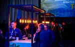 Pergolabord och loungemöbler i mingleyta, NATO Industry Forum Scandinavian XPO 2023