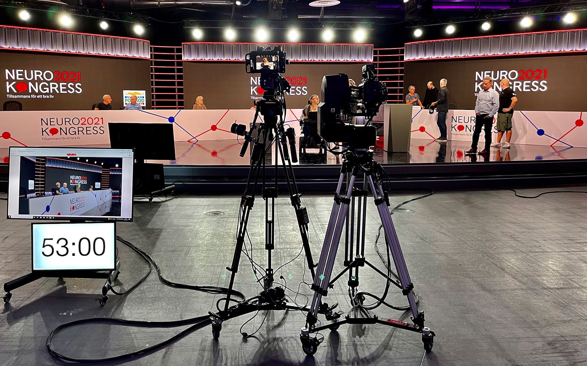Swedish Neuro Association congress at Studio Flex – the camera production enables a professional broadcast to digital delegates running alongside the on-site meeting.