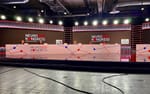 Stort presidiebord för 10 personer i Studio Flex Infra, Neuroförbundets kongress 2021