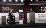 Dialog på scen i Studio Flex Infra under Neuroförbundets kongress 2021