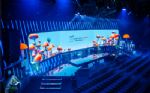 Huvudscenen på NextM 2024 med 70 m² LED-vägg och svampinstallationer