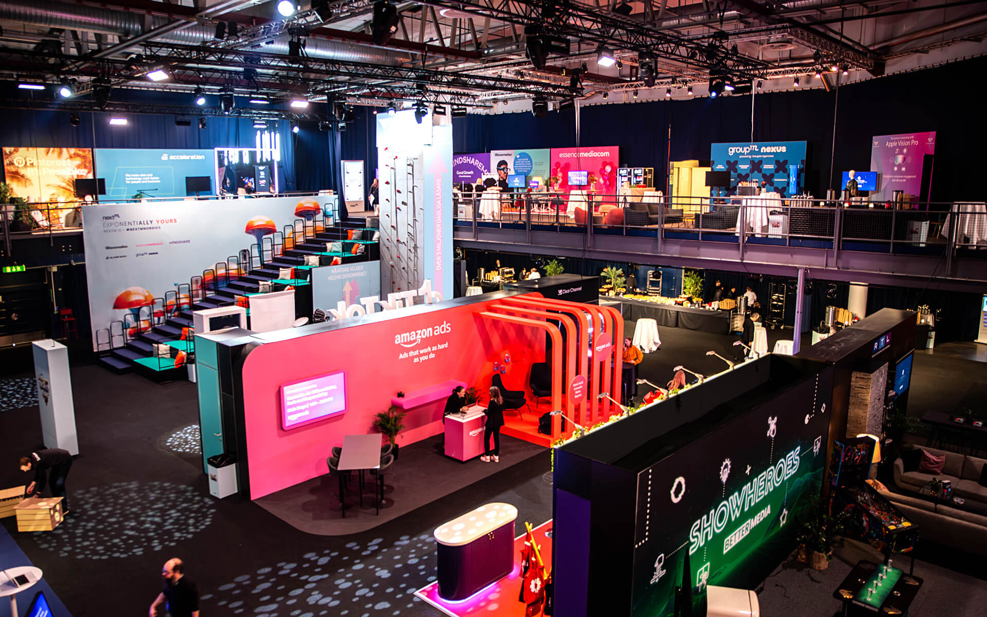 Exhibition at the back of Annexet with 34 exhibitors