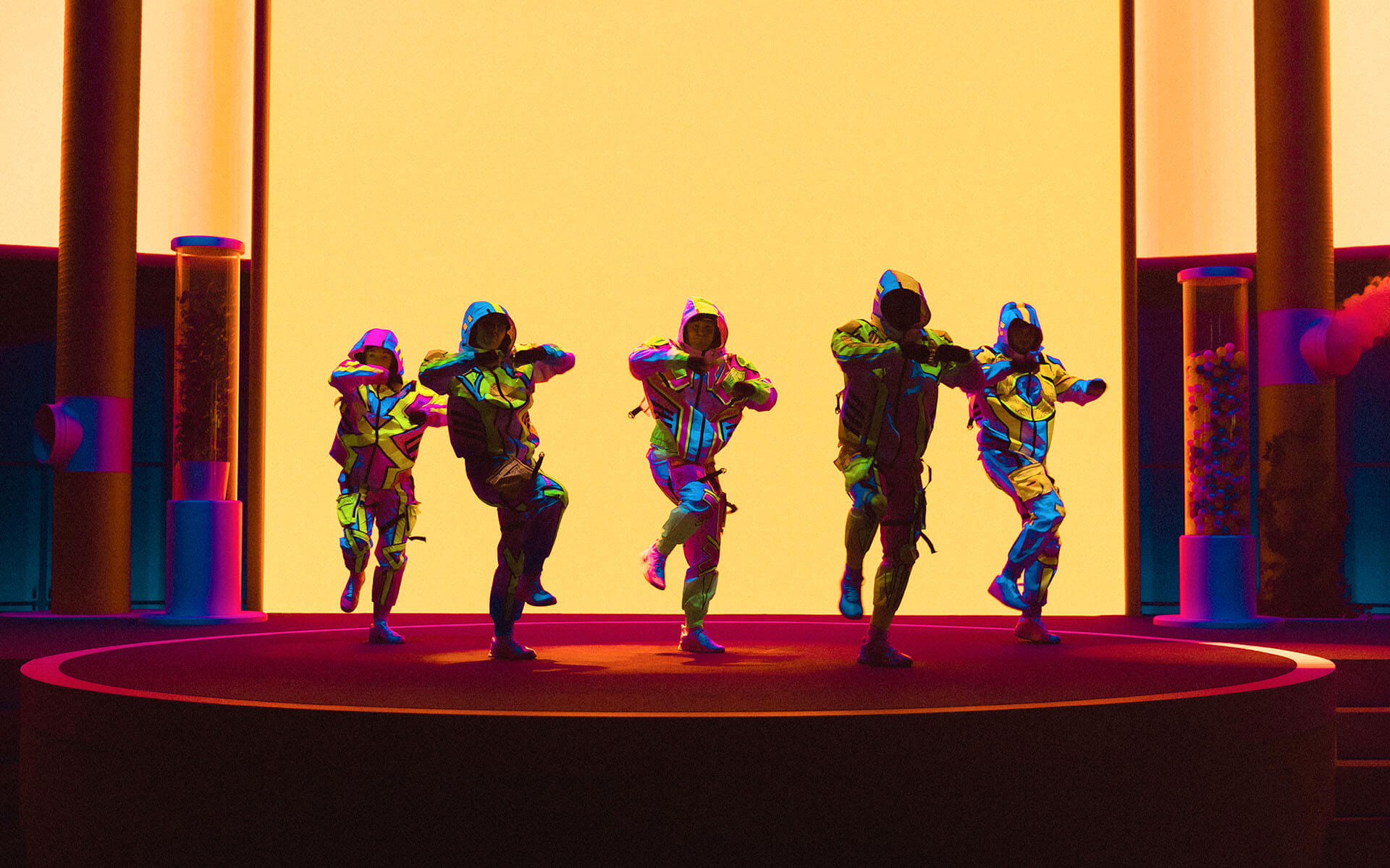 Dance act with Thomas Benstem on the main stage during NextM 2025