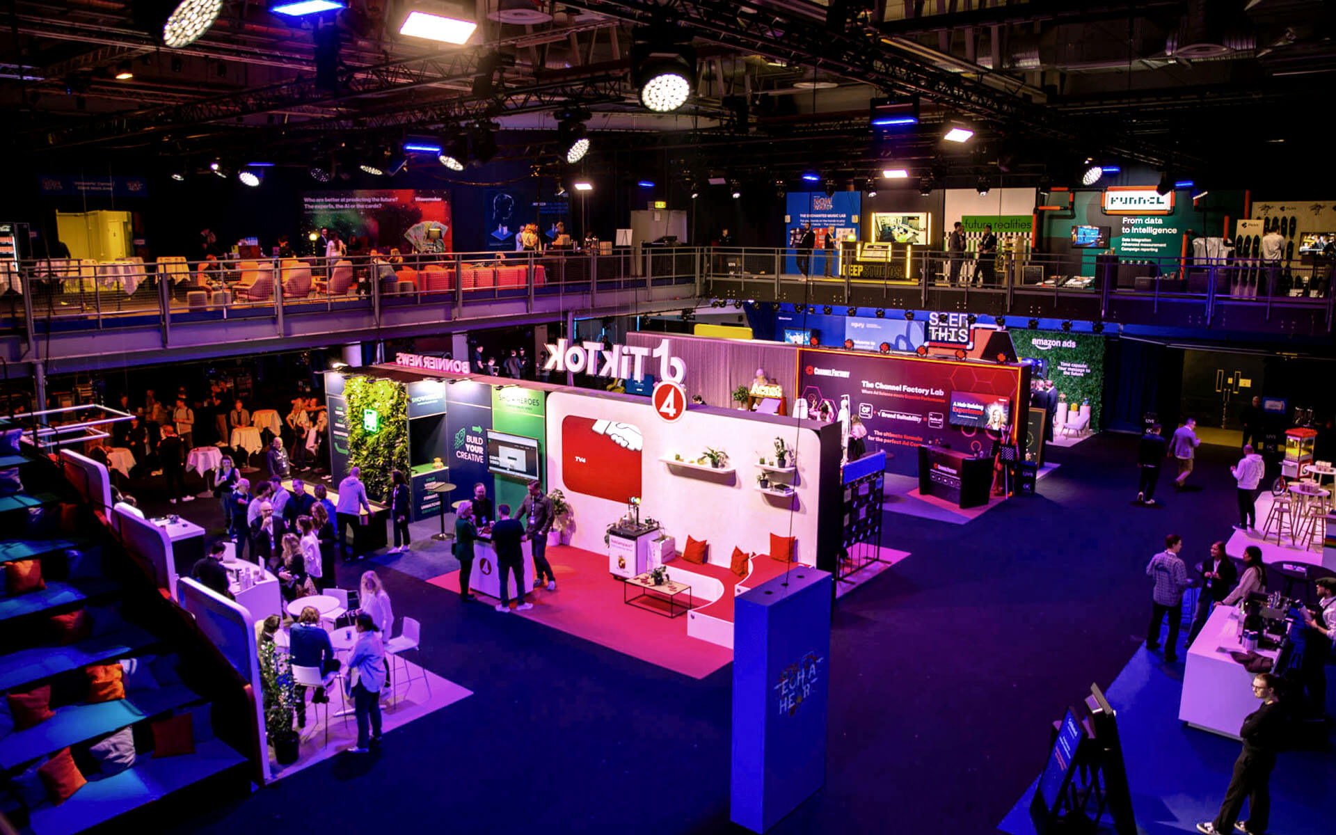 Exhibition with custom-designed booths