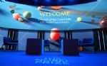 18 meter brett projektionspanorama, Nobel Week Dialogue 2023 på Svenska Mässan