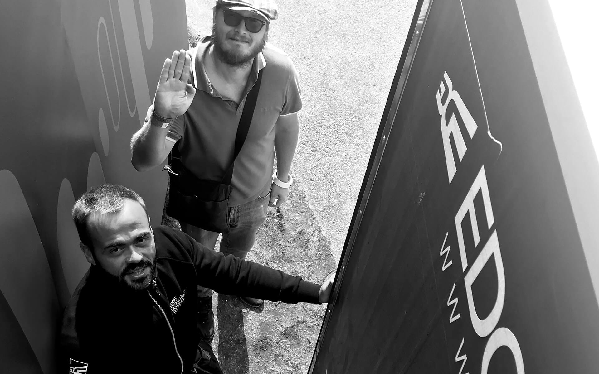 EDGE printpersonal under byggnation av Nordea Masters 2018 på Hills Golfklubb Göteborg