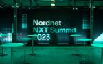 Branding och scenografi i Metallgjuteriet – Nordnet NXT Summit 2023, Nacka Strandsmässan