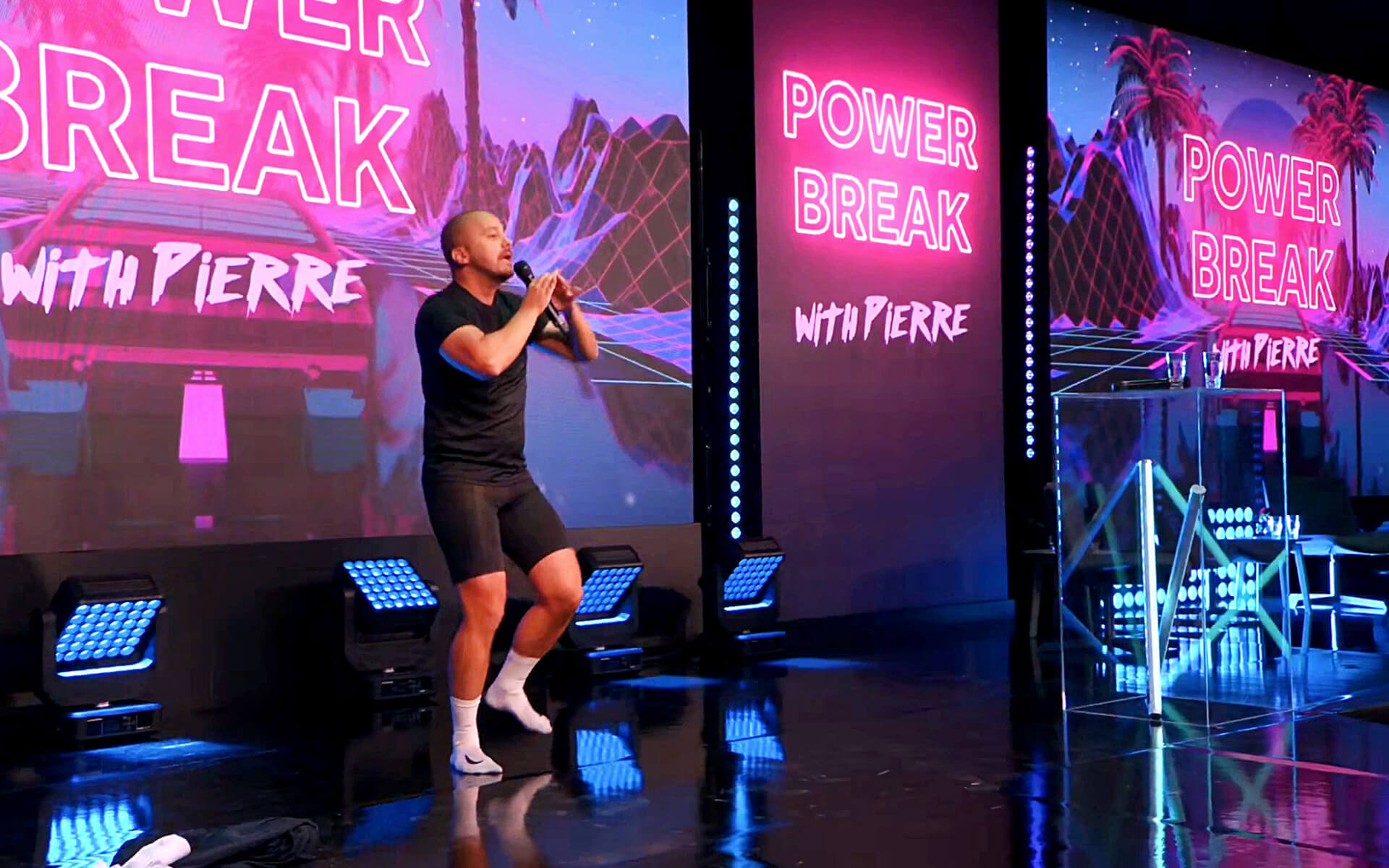 Power break med Pierre på scen – Nordnet NXT Summit 2023, Nacka Strandsmässan