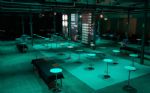 Loungemöbler och dekor i mingeltorget – Nordnet NXT Summit 2023, Nacka Strandsmässan