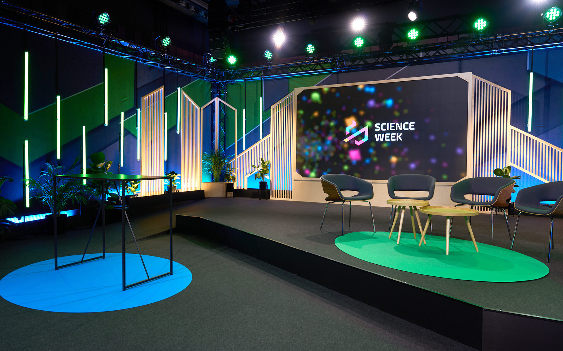 Specialbyggd streamingstudio i Black Box på Södertälje Science Park