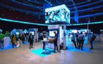 TV-pelare som mässmonter – Snowflake Data Cloud World Tour 2023, Avicii Arena