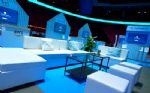 Lounge längs arénans långsida – Snowflake Data Cloud World Tour 2023, Avicii Arena