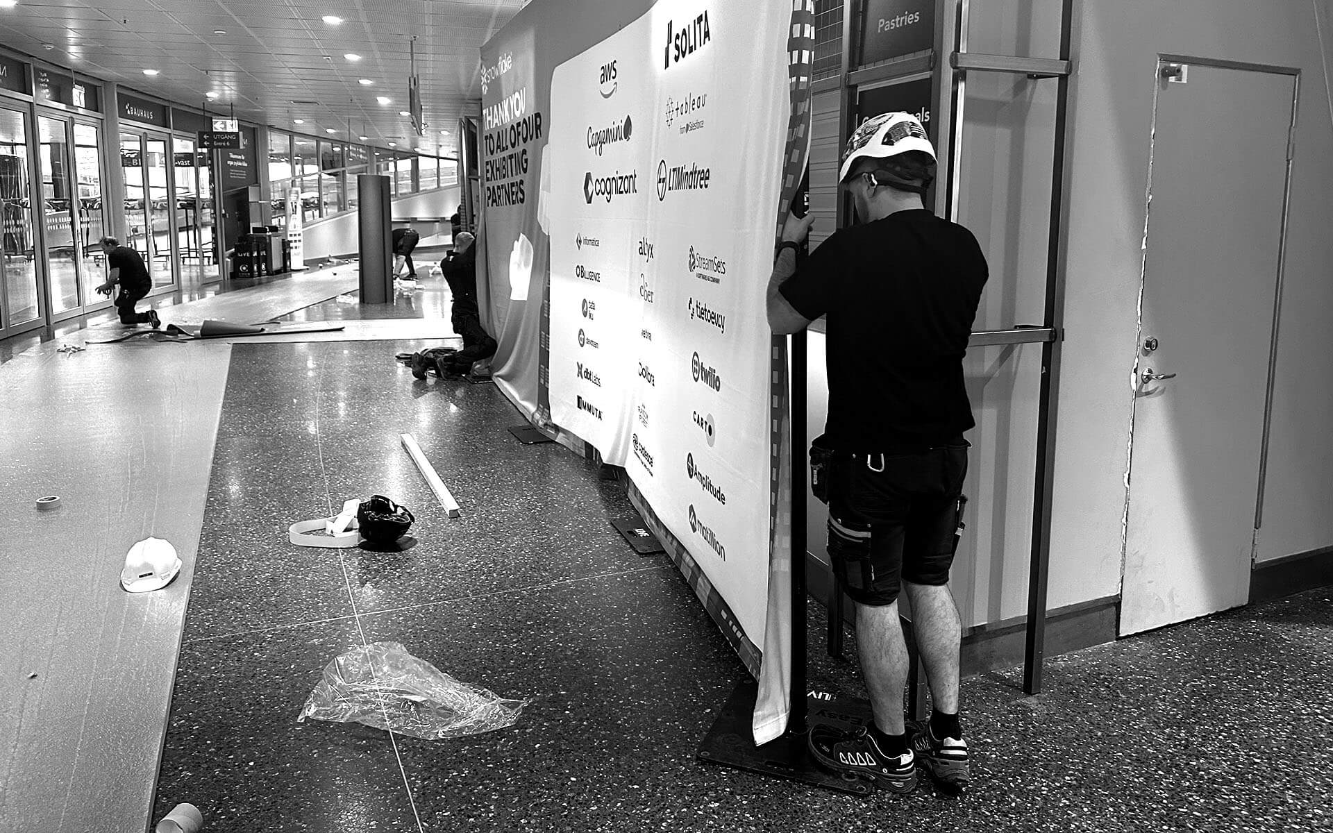 Print och branding – Snowflake Data Cloud World Tour 2023, Avicii Arena