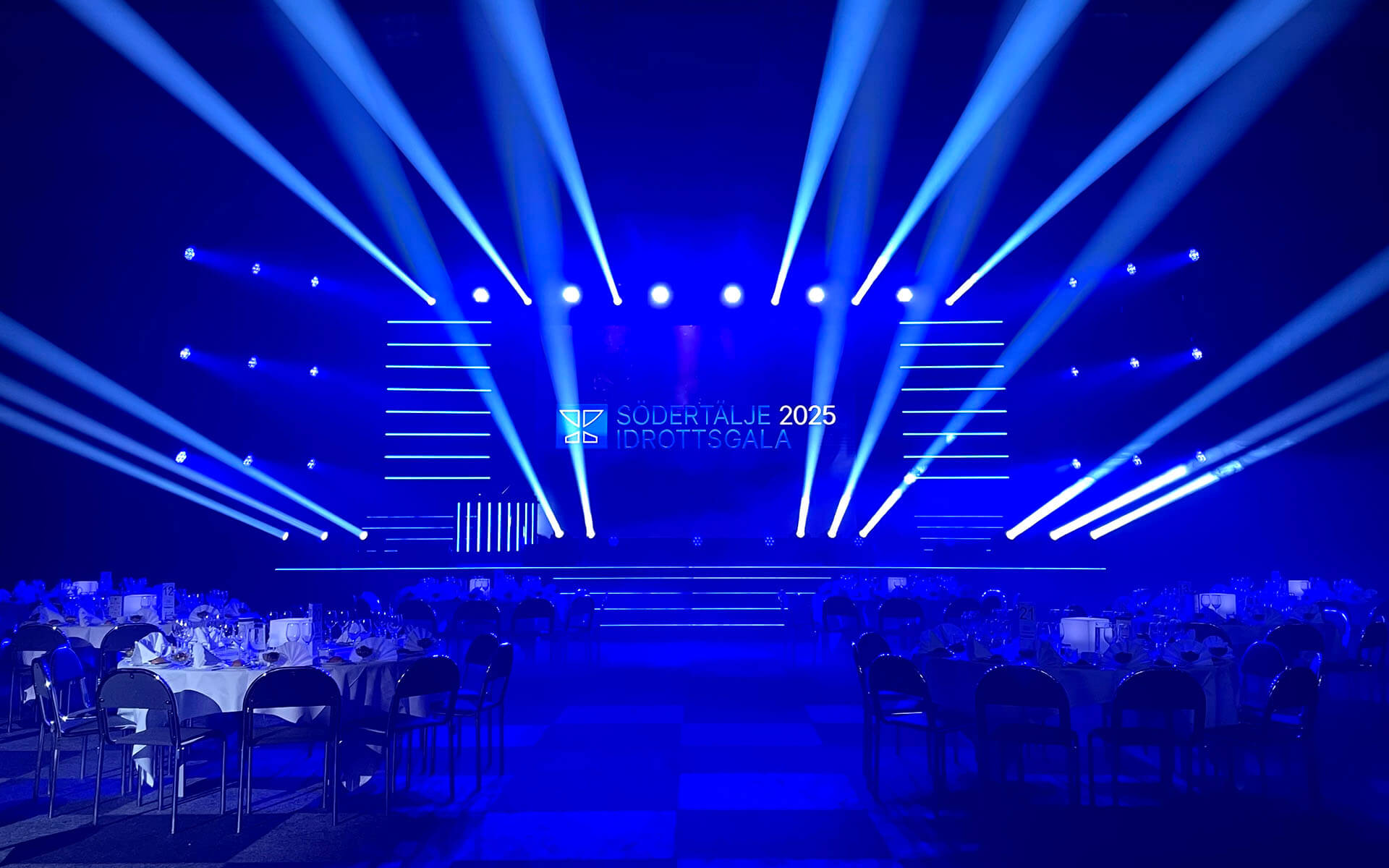 Översikt över Södertälje Idrottsgala 2025 i Scaniarinken