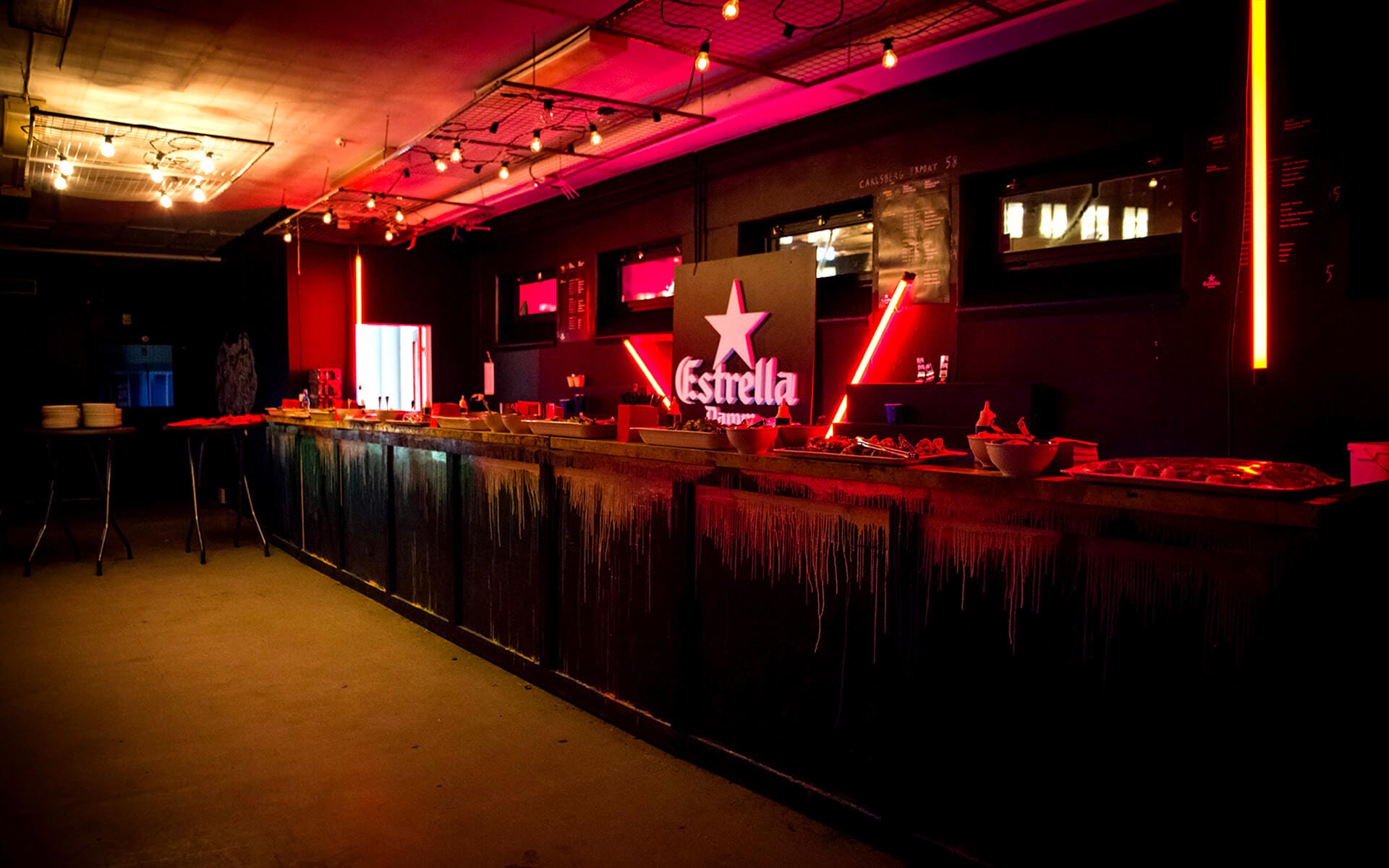 Estrella branding in VIP pre-party lounge, Sónar Nobelberget 2016