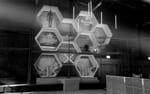Hexagoninstallation under byggnation på Nobelberget, Estrella Damm Sónar 2016