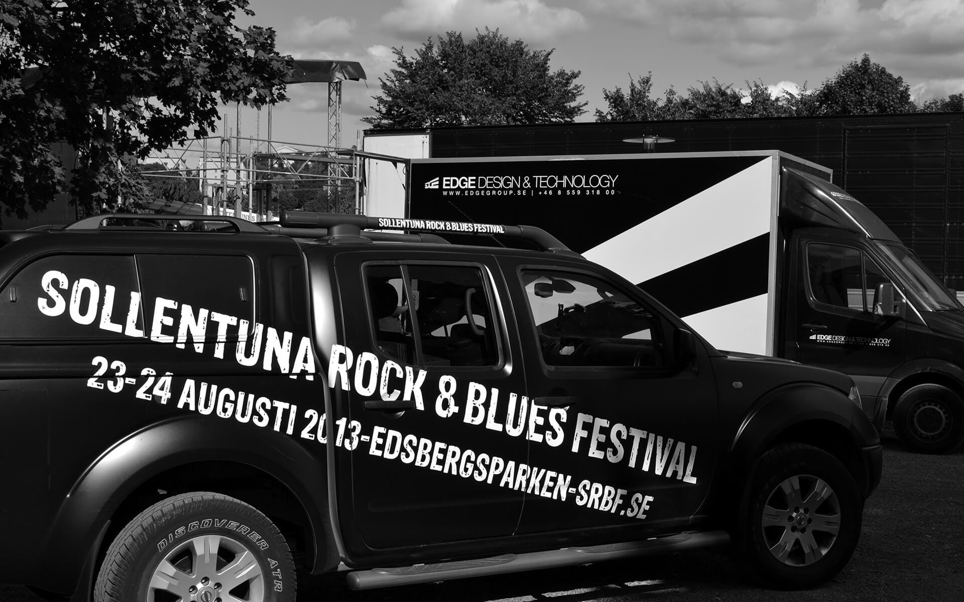 EDGE truck backstage at Edsviks Musikfestival SRBF 2013