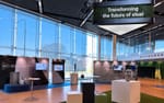 Mässa i M1 med specialbyggd takskyllt som centerpiece, Stockholm Waterfront Swedish Steel Prize 2023