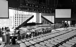 Scenbygge i lokalen A1, Swedish Steel Prize 2023 Stockholm Waterfront