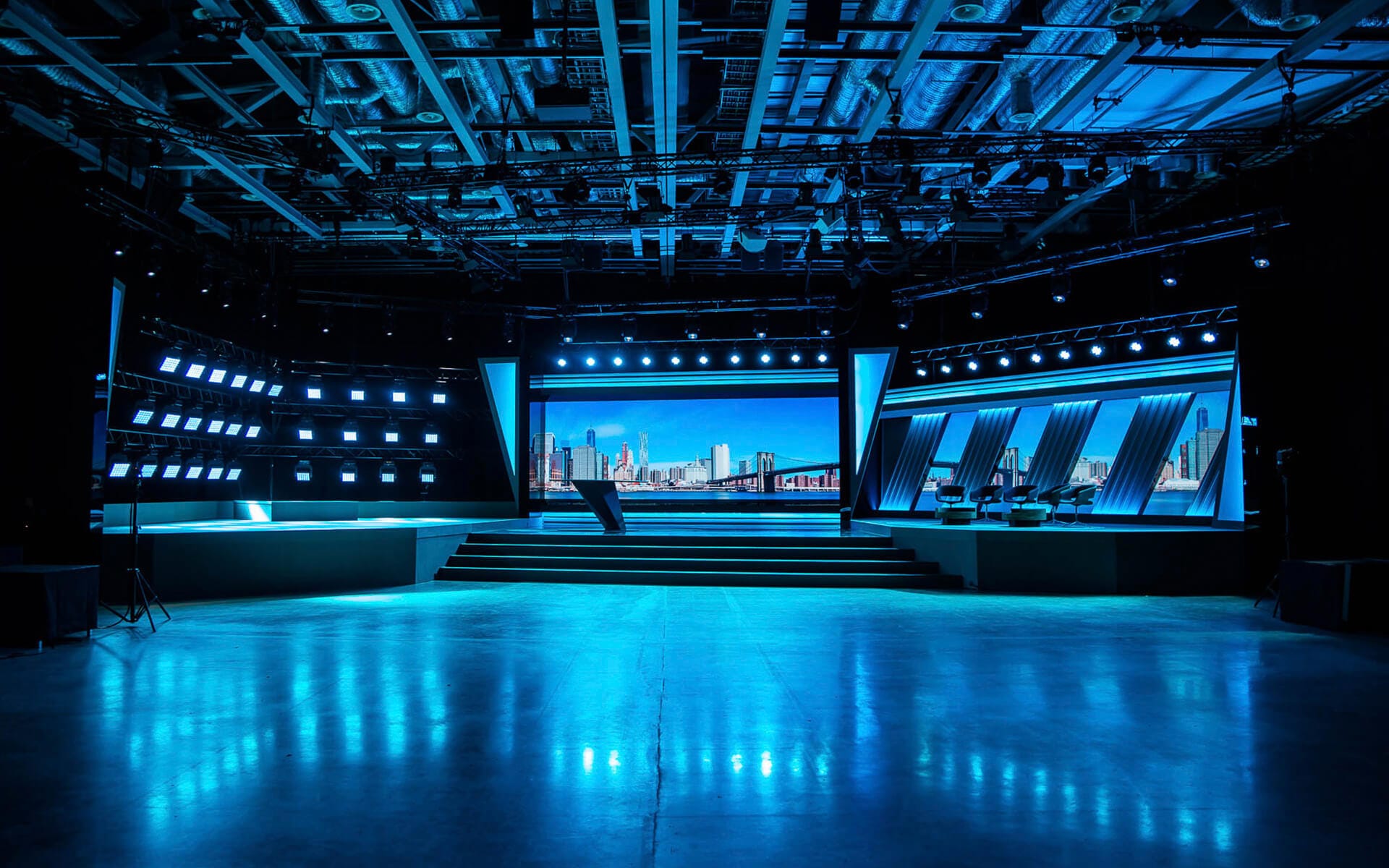 Studio Ett at Strawberry Fields – EDGE's permanent studio for digital broadcasts during the Covid-19 pandemic, from which we produced hundreds of broadcasts in 2020–2022.