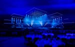 Scendesign med Martin VDO Sceptron och rörliga armaturer, Tele2 Awards 2022 3Arena